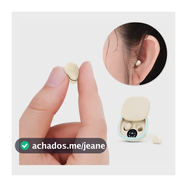 Fone De Ouvido Bluetooth Tws Mini Com Estojo Cáqui