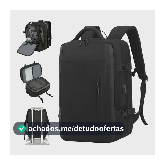 Mochila Viagem Executiva Grande Notebook Feminina Masculina