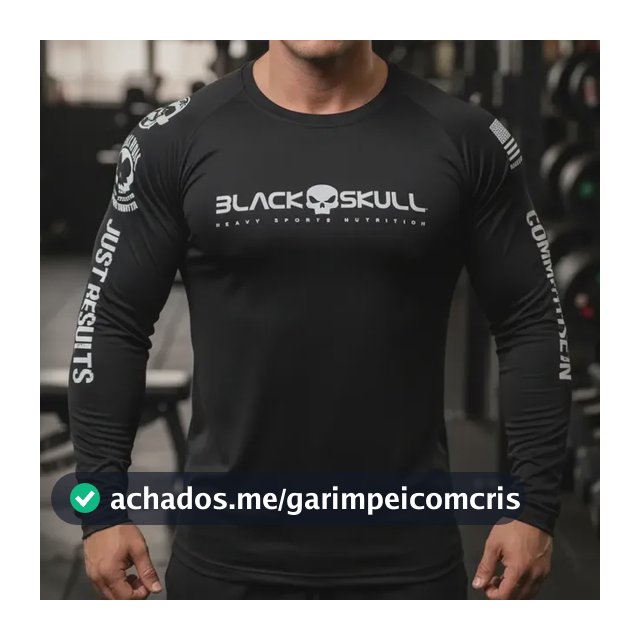 Camiseta Dry Fit Soldado Bope Manga Longa Black Skull