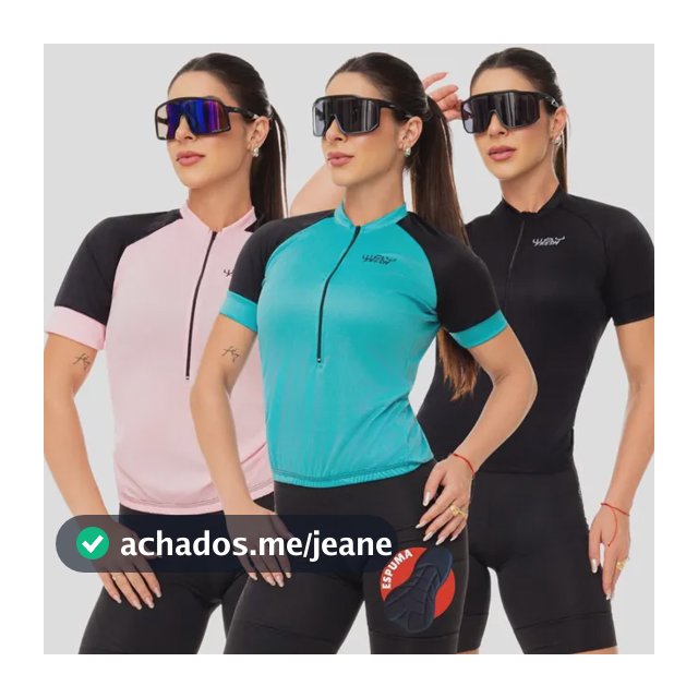 Conjunto Ciclismo Feminino Camisa E Bermuda Espuma Way Fresh