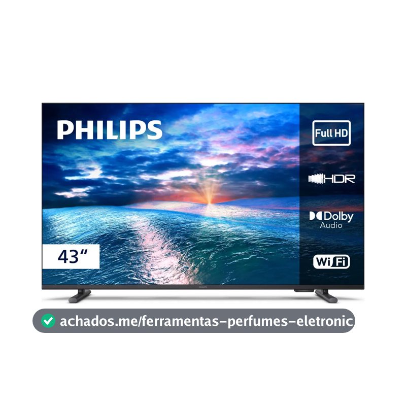 Smart TV Philips 43" Full HD 43PFG6910/78 Wi-Fi