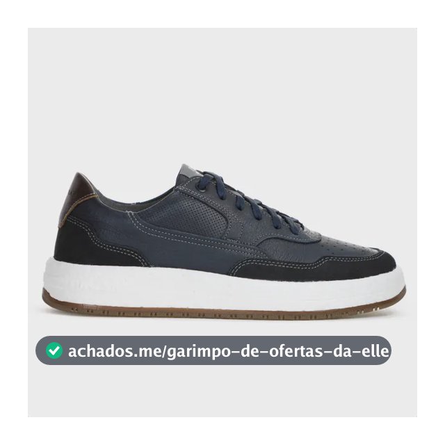 Tênis Democrata Drake Pulse Nobuck Marinho Bonito Macio Azul Azul 39 Br