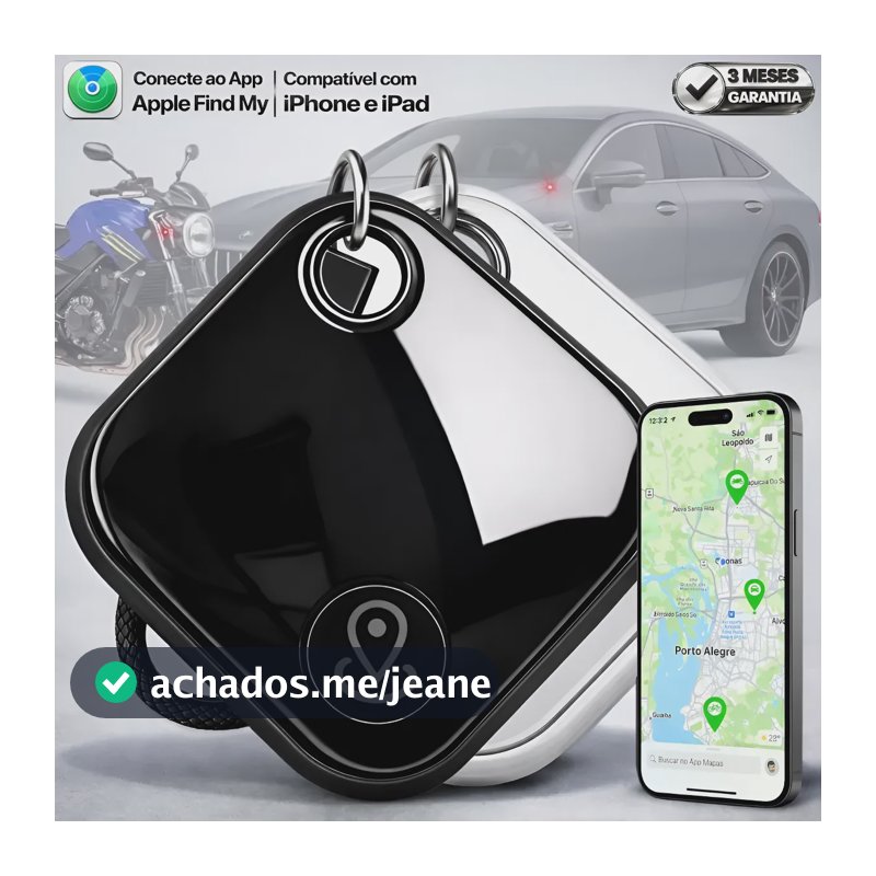 Mini Rastreador Veicular Moto Carro Gps Compatível Com Apple Preto/branco Para Apple Global