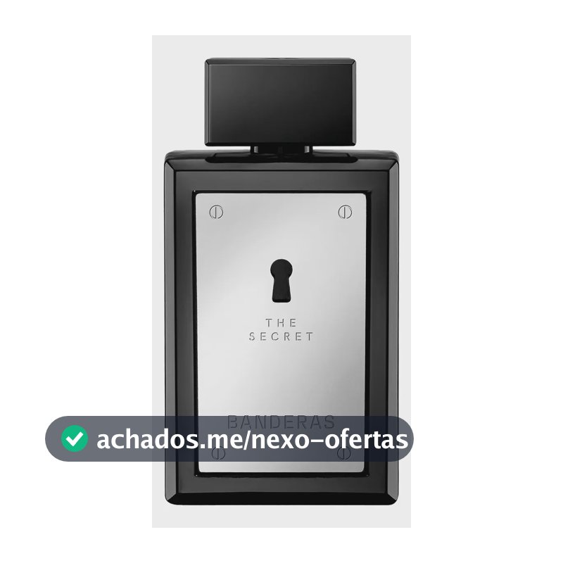 Perfume Banderas The Secret Eau De Toilette 100 Ml - Oriental Especiado Fresco - Perfume importado masculino de Banderas, expressa masculinidade e sensualidade.