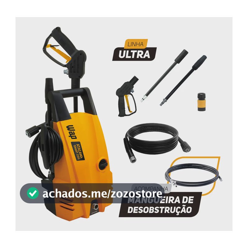 Desobstruidora de Alta Pressão WAP Atacama Smart Ultra Com Potência de 1400W 1500PSI