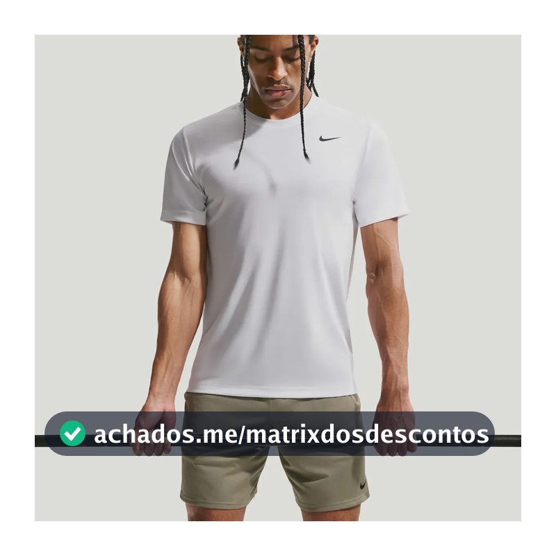 Camiseta Dri-fit Nike Flex Masculina Branco M