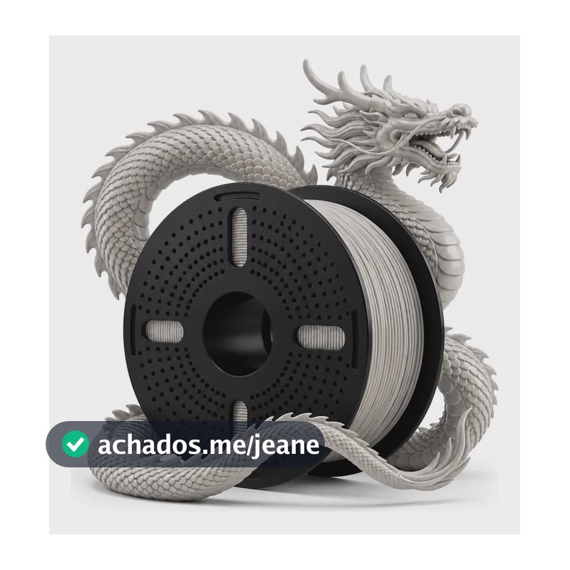 Filamentos Impressora 3d Print Pulse 1 Kg Pet G 1.75mm Core Cinza-claro