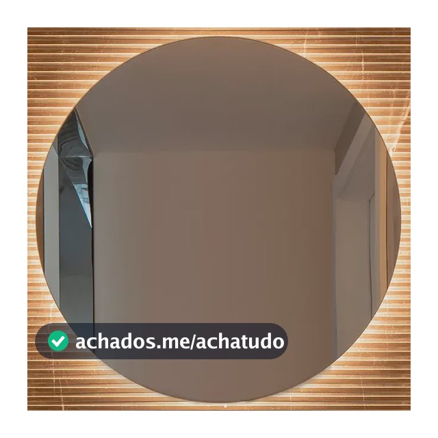 Espelho Redondo Com Led 30cm De Parede Banheiro Sala Quarto