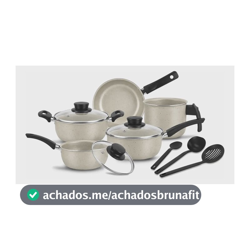 Jogo De Panela Antiaderente Conjunto Caçarola Kit 8 Peças Baunilha