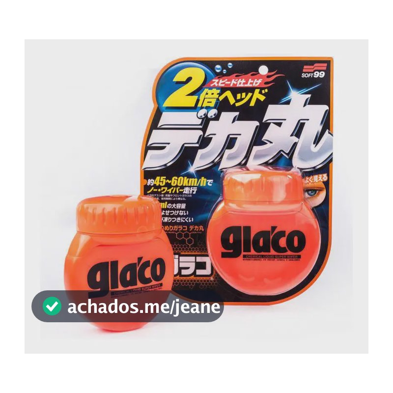 Glaco Big 120ml - Repelente De Água De Chuva - Soft99 Vidros