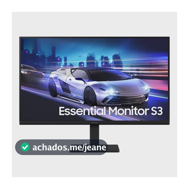 Monitor Gamer Samsung Essential S3, 24  Fhd, 120 Hz, Hdmi, Preto
