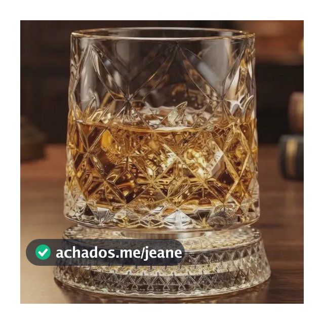 Copo Giratório Para Whisky 360° Em Cristal