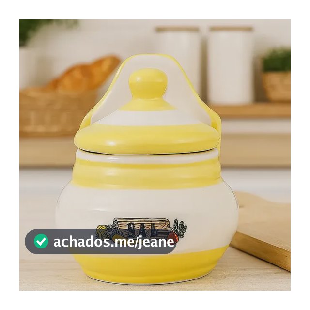 Saleiro Decorativo Cerâmica Cozinha Vintage Retrô Charmosa