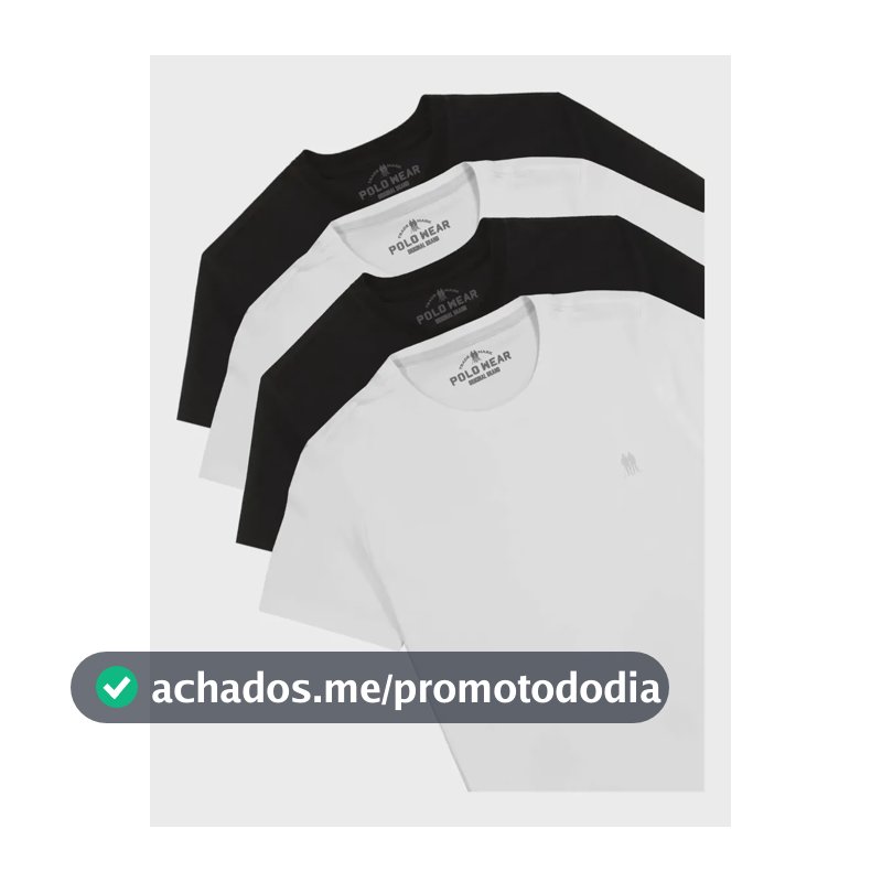 Kit 4 Camisetas Masculinas Polo Wear Sortido Sortido M Liso