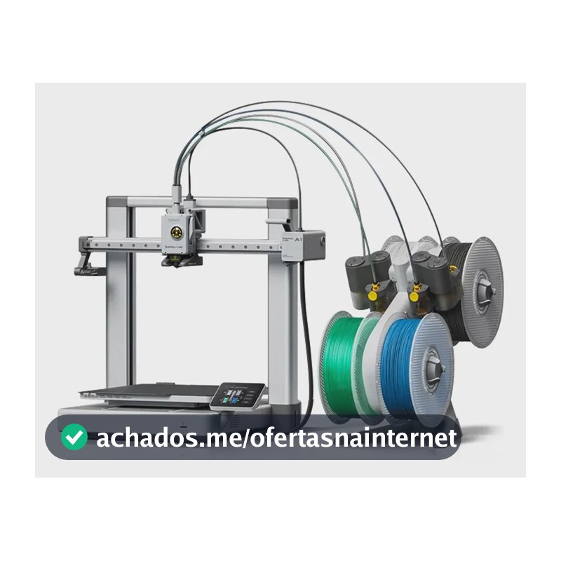 Impressora 3D Bambu Lab A1 Combo cor cinza com tecnologia de impressão FDM