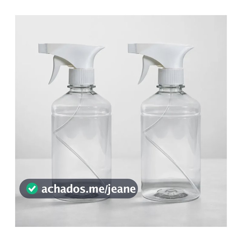 2 Frascos Borrifador Pulverizador 500ml Spray