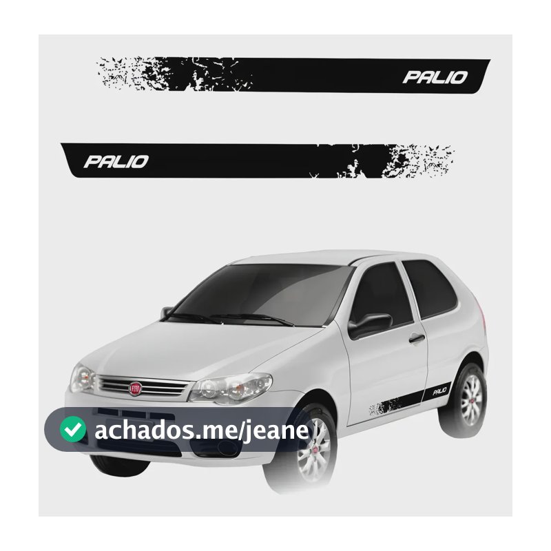 Acessórios Adesivos Faixas Laterais Palio Fire 2 Portas