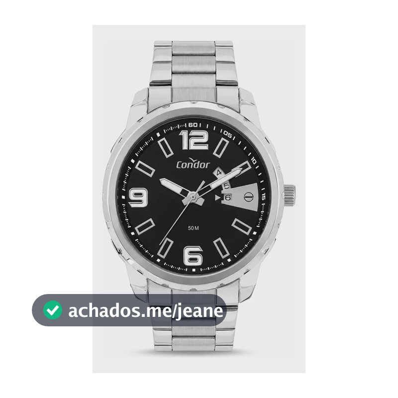 Relógio CO2115NCB/4P Speed Analógico 50m MEN Aço Inox Condor