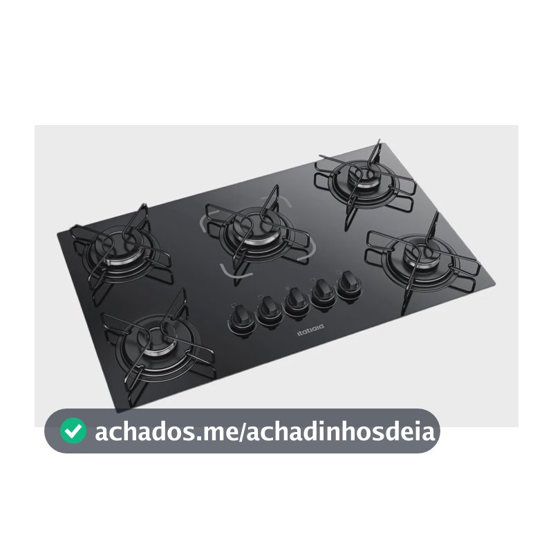 Cooktop Fogão Itatiaia Essencial 5 Bocas Bivolt Preto Preto 127/220v