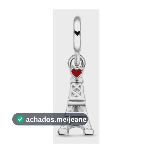 Pingente Life Viagem Torre Eiffel Love Em Prata 925
