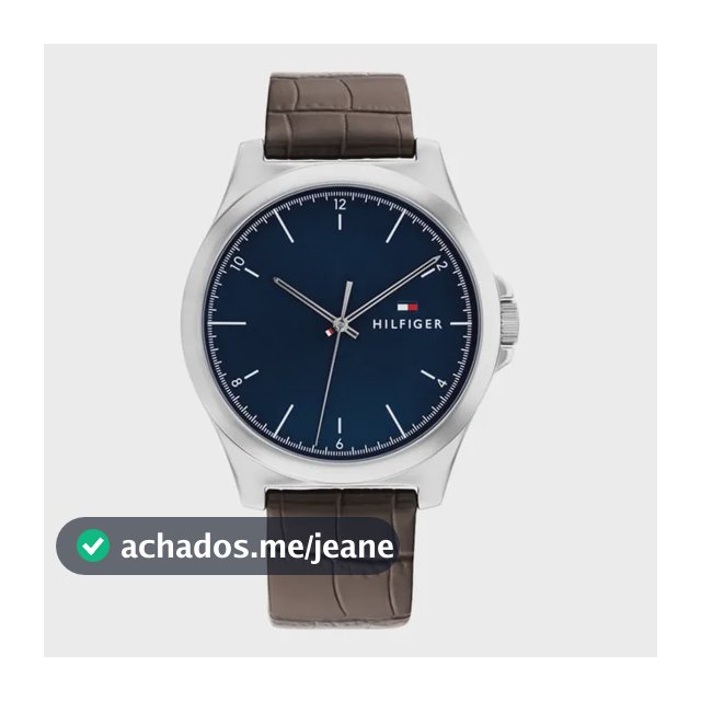 Relógio Tommy Hilfiger Masculino Couro Marrom 1710549 Marrom Azul