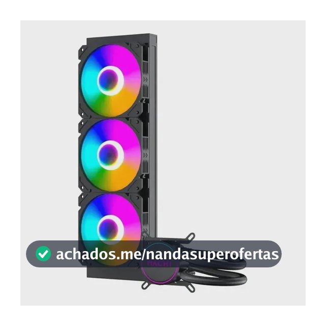 Water Cooler Mach1 Logic, Rgb, 360mm, Amd E Intel, Preto Preto
