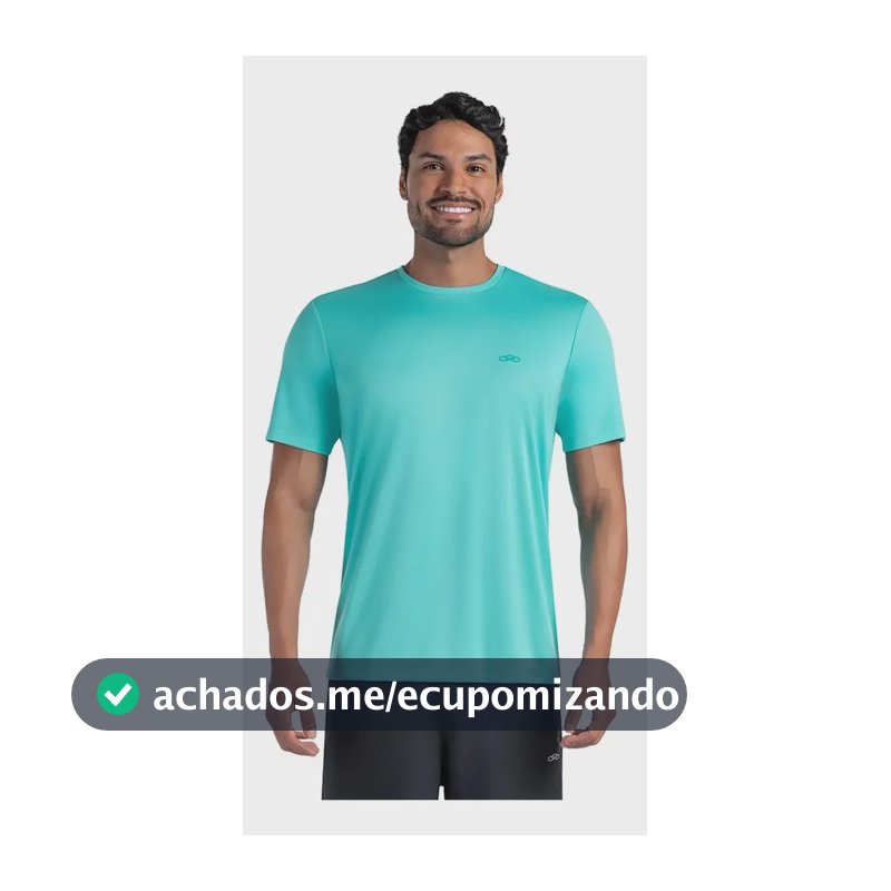 Camiseta De Academia Corrida Masculina Essential Olympikus Ciano P