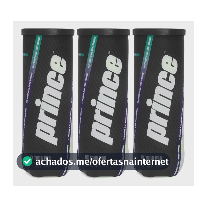 Bola De Tênis Prince Nx Tour Pro Pack Com 03 Tubos