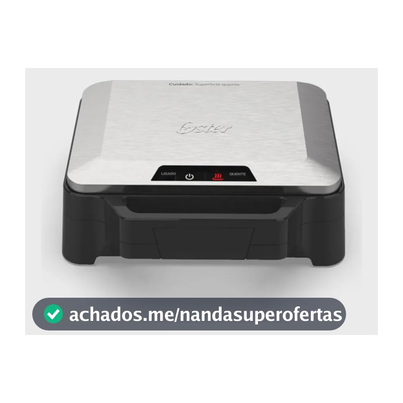 Sanduicheira Oster 220V 1000W Multiuso Inox OSAN500