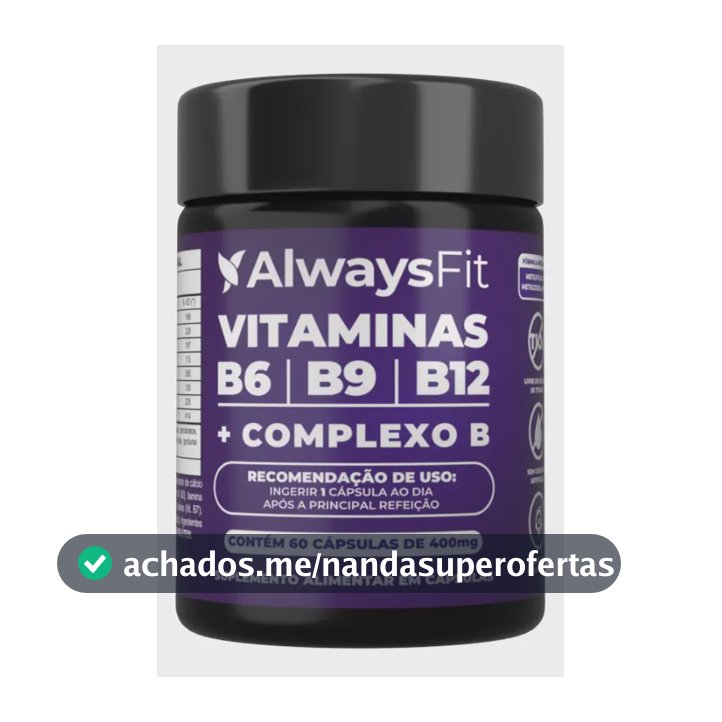 Complexo B AlwaysFit | Metilfolato + Metilcobalamina + Vitaminas do Complexo B | 60 Cápsulas