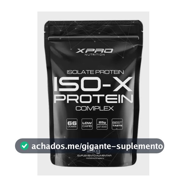 Whey Protein Iso X Protein Complex Sabor Morango 2Kg - XPro Nutrition