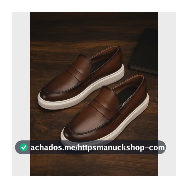 Sapato Loafer Masculino Mocassim Couro Casual Comfort Luxo