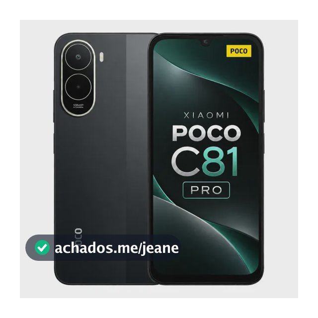 Celular Xiaomi Poco C81 Pro 128gb 4gb Ram Dual Sim 4g Global Preto