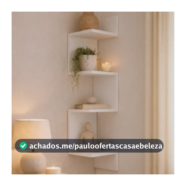 Prateleira Suspensa De Parede Nicho De Canto Organizador Multiuso
