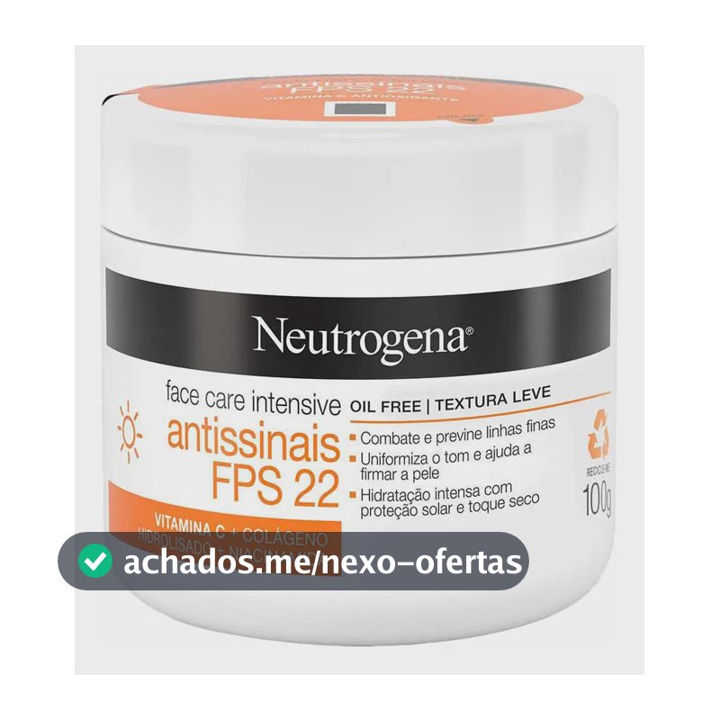 Hidratante Facial Neutrogena Face Care Antissinais Dia Fps 2