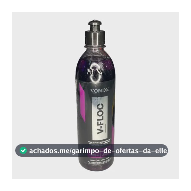 Shampoo Automotivo Concentrado Neutro Vonixx V-Floc 500ml Uva