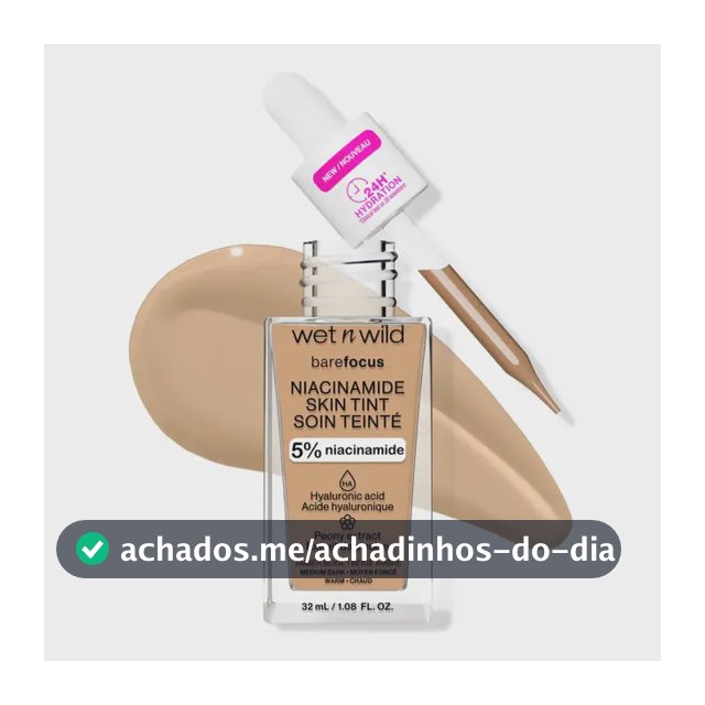 Base Líquida Wet N Wild Barefocus Skin Niacinamide 32ml