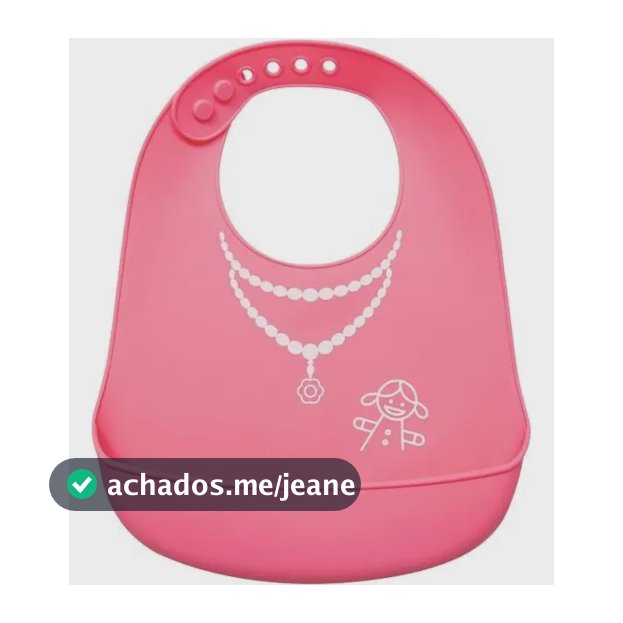 Babador De Silicone Pega Migalhas Menina 09724 - Buba