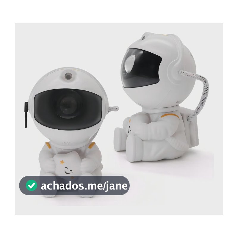 Astronauta de Galáxia e Estrelas LED Com Controle Remoto USB