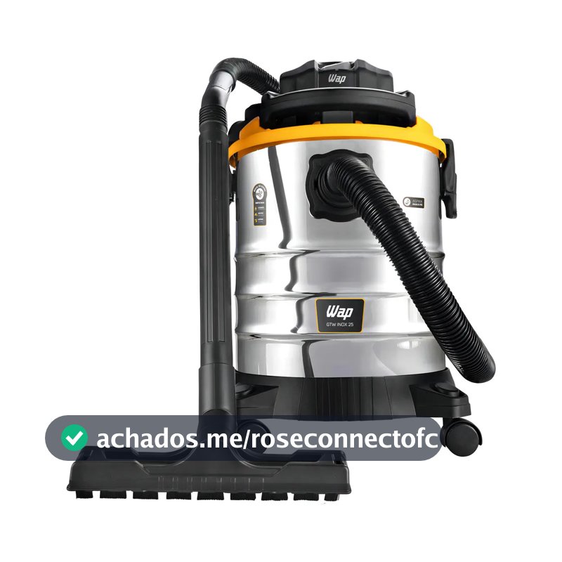Aspirador de Pó e Água Wap GTW Inox 25 - 25 LITROS