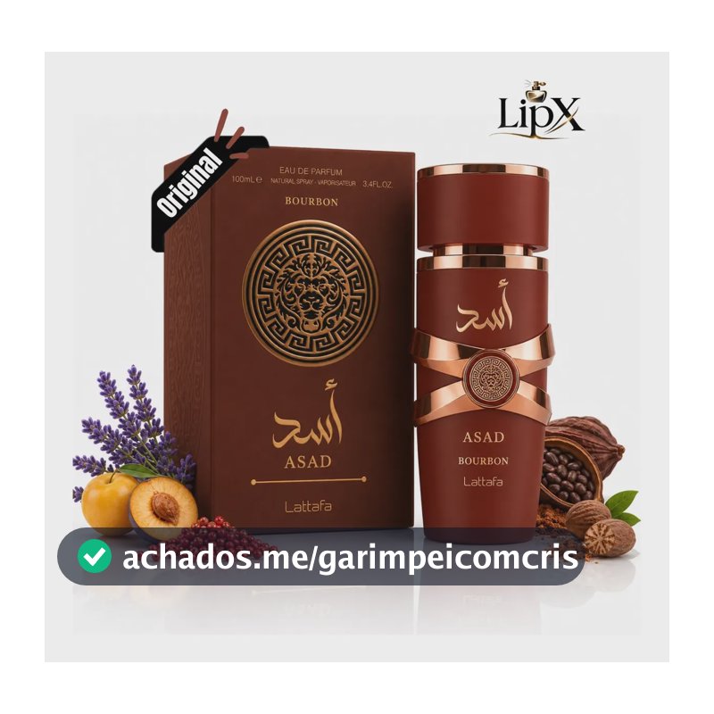 Perfume Árabe Asad Bourbon 100ml Lipx