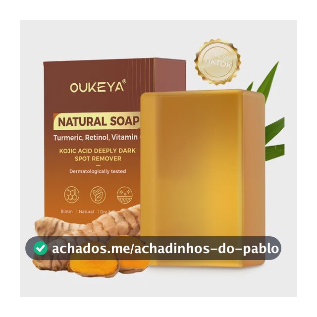Sabonete Facia Oukeya Antiacne 115g | Ácido Kójico E Cúrcuma Todo Tipo De Pele Dia