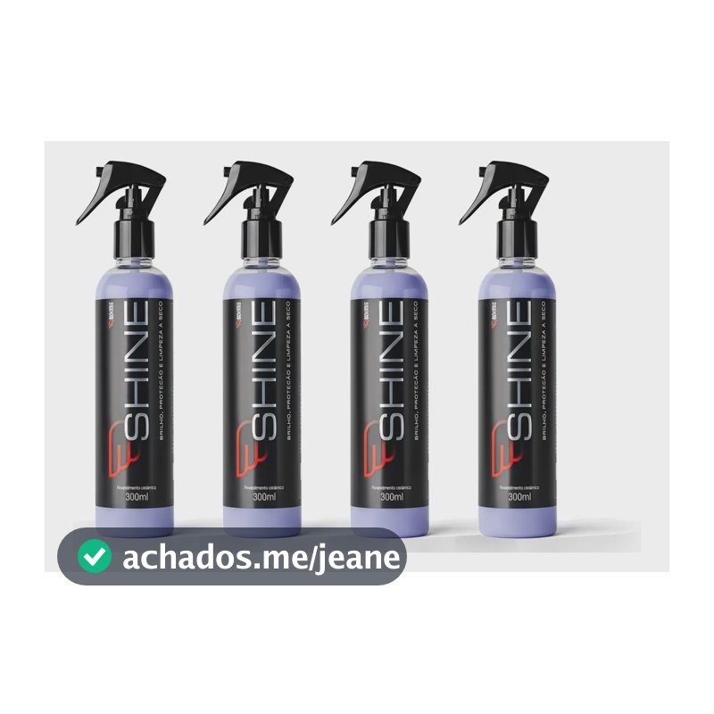 Kit 4 Shine Cera Carnaúba Automotiva Carro House Of Motors