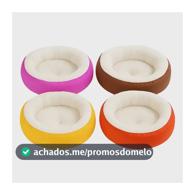 Caminha Redonda Pet Sherpa Cama Para Cães Gatos Macia Quente