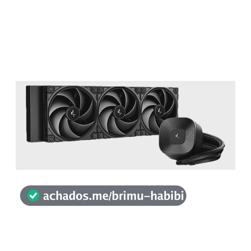 Refrigeração preta Deepcool Le360 V2 Zero Black 3400 Rpm