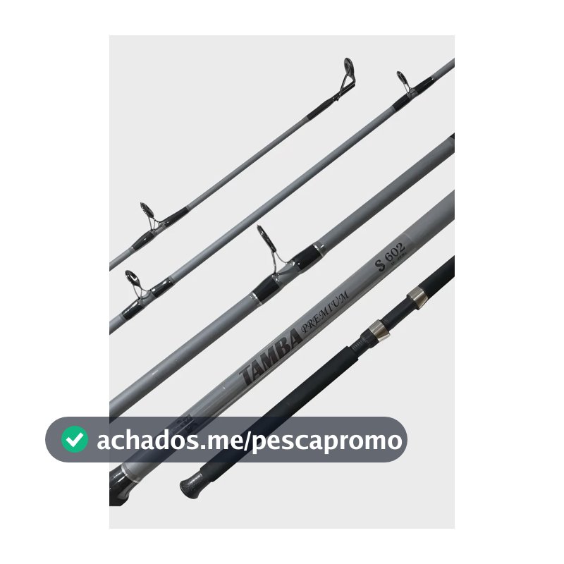 Vara Bk Tamba Premium 2,10m 30-60lbs 2p Molinete Pesqueiro Cinza
