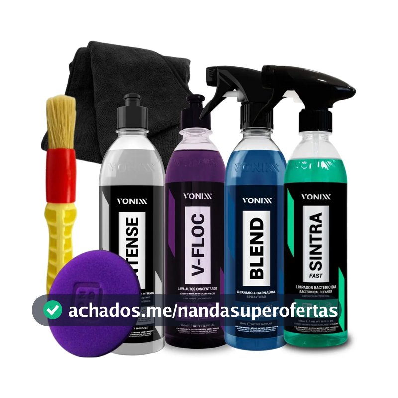 Kit Lavagem Automotiva V-floc Blend Sintra Intense Vonixx