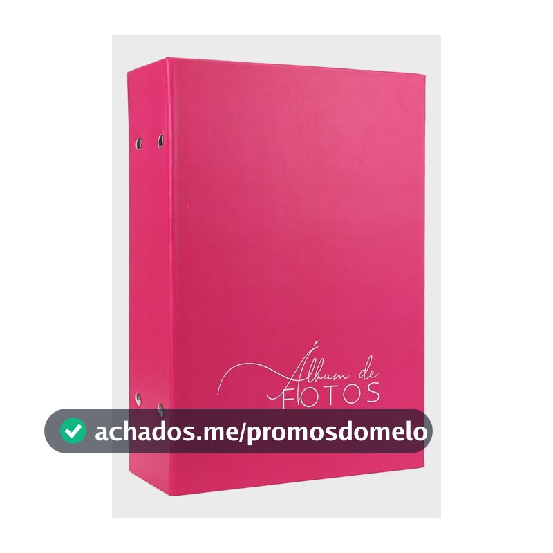 Album Grande Para 500 Fotos 10x15 Amarelo-lightning Fosco Cor Rosa-pastel