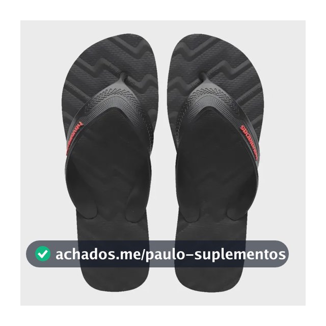 Chinelo Havaianas Masculino Track Waves Lançamento Preto