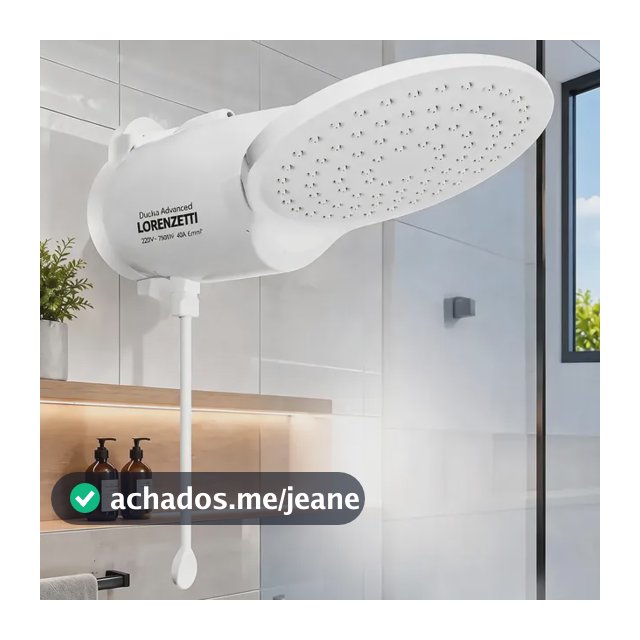Chuveiro Elétrico Lorenzetti Loren Comfort Eletrônico 7500w Branco 220v 7.5 Kw